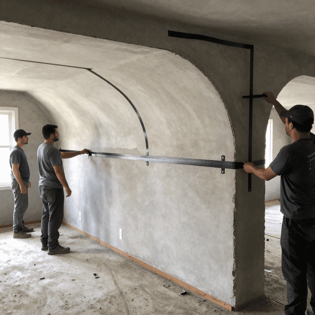 bowed or leaning wall correction