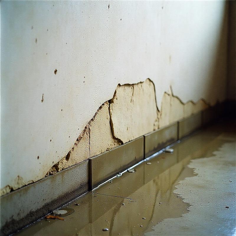 Foundation cracks allowing water intrusion