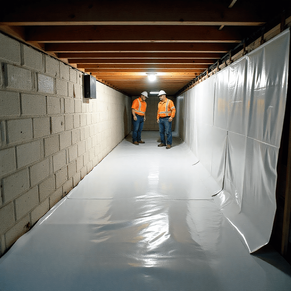 crawl space encapsulation and moisture control - sioux city