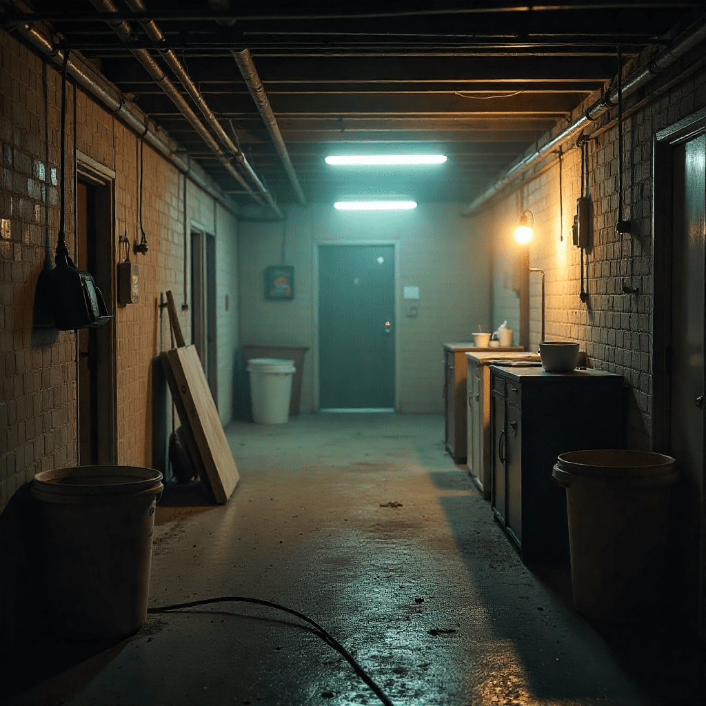 Musty or damp basement odors