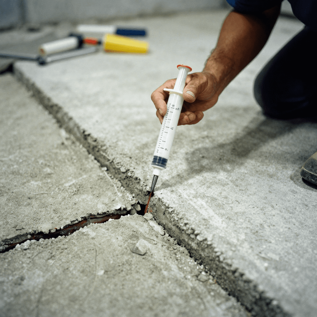 Repair of foundation wall cracks