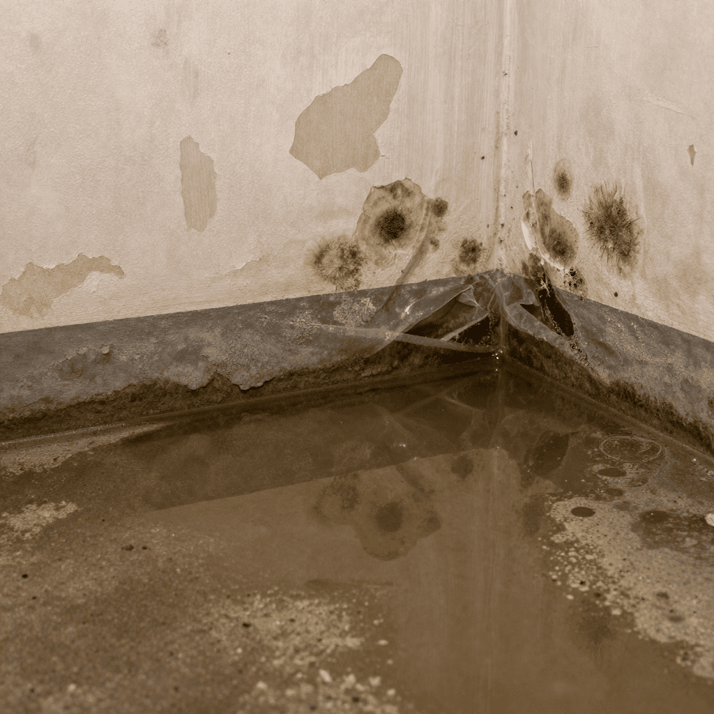 standing water or damp areas - south sioux city