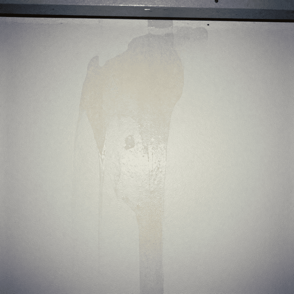 water stains on walls