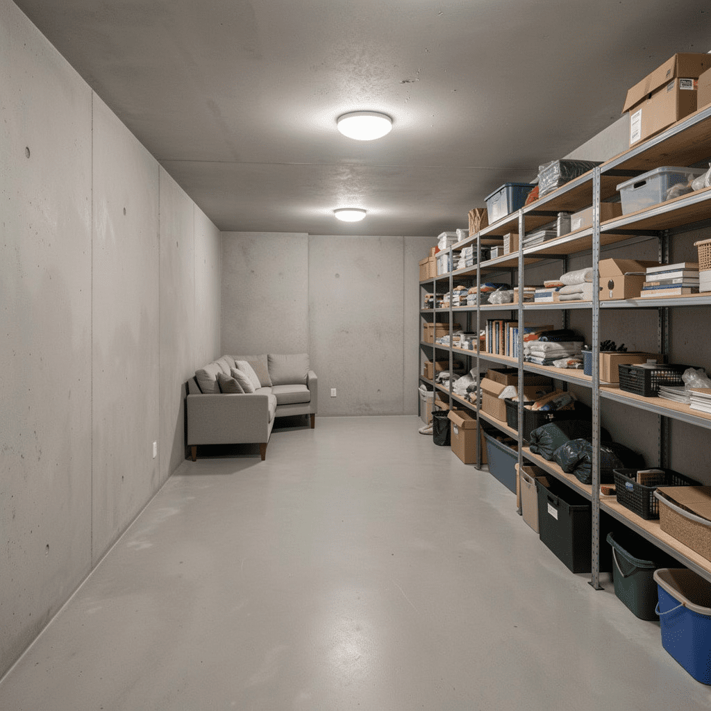 Basement Waterproofing for Dry Storage and Finished Living Space