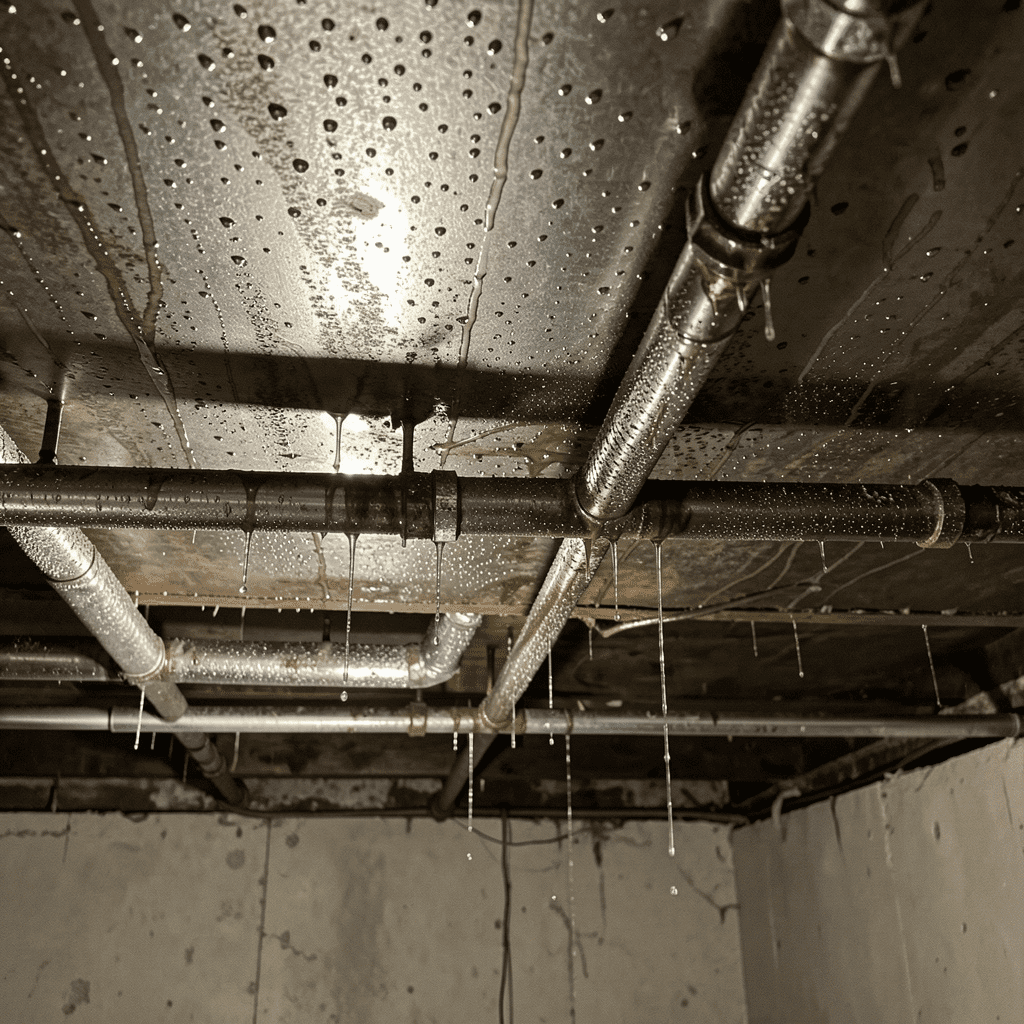 condensation on basement surfaces